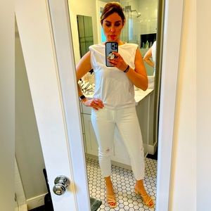 Izzy cropped skinny jeans by Michael kors. Izzy cropped white denim.